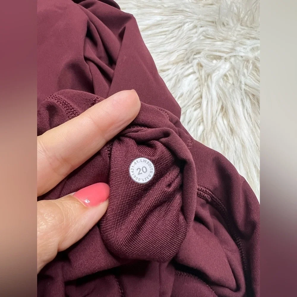 Lululemon Align High-Rise Pant 28” – Cassis (Maroon), Size 20 (NWOT)